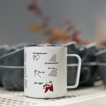 Queen皇后樂隊不銹鋼馬克杯保溫保冷咖啡杯水杯子帶蓋帶勺禮物