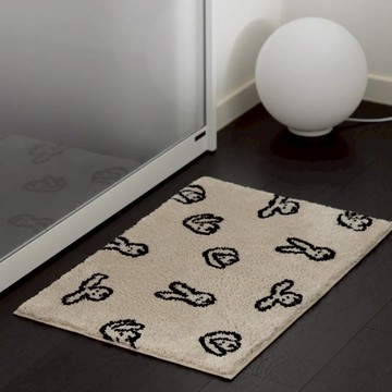 韓國 WARMGREY TAIL 入戶地墊 奶油兔 65 x 45