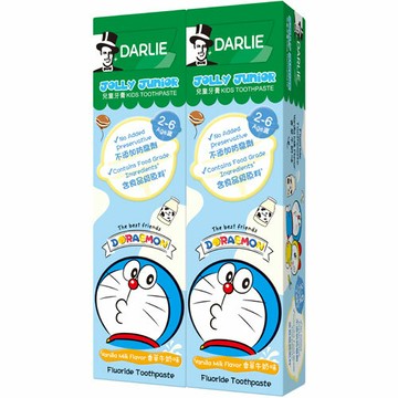 好來DARLIE 兒童牙膏 香草牛奶口味 60gX2入 (年齡2-6歲)