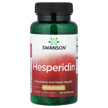 Swanson Vitamins, 橙皮苷，500 毫克，60 粒膠囊