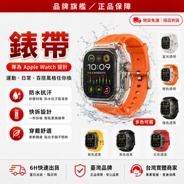 ✨Apple Watch 錶帶✨透明錶殼 RM改裝 一體蘋果錶帶 適用iwatch 44mm 45mm S9 8 7通用