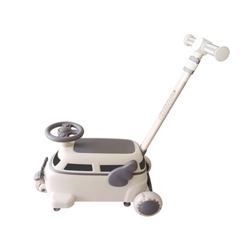 CHING-CHING 親親 天使3合1學步滑板手推車  適用年齡：2-10歲  咖啡色/灰色  1個