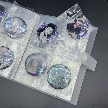🐱‍🚀臺灣出貨💖吧唧收納卡冊動漫周邊吃穀人圓形徽章穀子胸章簡約收納冊小卡卡冊