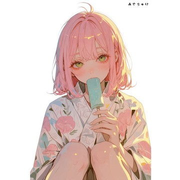 【8 月新作】07-139-0252 人物貼紙 簡約夏日女孩