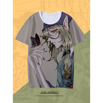 春夏新款T恤短袖怪化貓痛衣青少年速干體恤衫男生半截袖卡通衣服