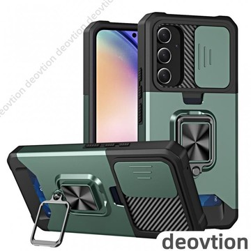 軍規 推窗防摔 插卡 車載指環支架 手機殼 適用於 三星A12 A22 A32 A52 A72 A82 A03S 保護殼