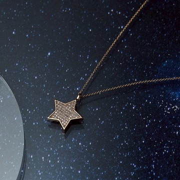 仙女棒之星璀璨項鍊 手工微鑲星鑽/精緻閃耀/獨一無二