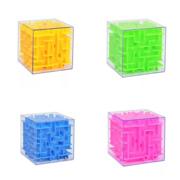 闖關迷宮球 立體魔方 智力球 立體迷宮 迷宮球 立體魔幻球 益智玩具 迷宮方塊 贈品禮品 A3927