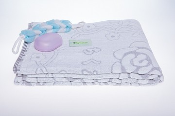 (mit-towel)竹炭提花雙人毛巾被(具遠紅外線可促進血液循環及保暖與抑制細菌滋生)