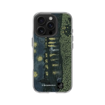 iPhone 16 Pro Clear 透明 - Van Gogh Museum - RHINOSHIELD 二創 - 隆河上的星夜