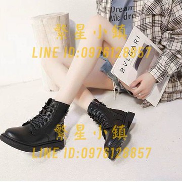 馬丁靴女短款時尚舒適厚底短靴英倫風加絨百搭機車靴靴子女【繁星小鎮】