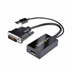 DVI DisplayPort 変換アダプタ USBバスパワー対応 1920x1200 DVI2DP2