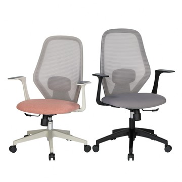 【IDEA】威森C型工學低背透氣電腦椅/辦公椅灰色