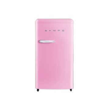 聲寶SR-C10歐風時尚單門冰箱99L(粉彩紅)