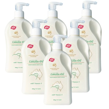 【澳洲G&M】綿羊油滋潤綿羊霜含維他命E(家庭號) 500g/瓶 -6入組