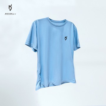 MJC005-MJ 中性版環保抗菌機能運動短袖 (淺藍) S-2XL