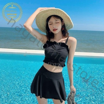 水着 韓国ファッション レディース ビキニ 2点セット セット スカート かわいい 代 ママ トレンド水着 女性用 通販 Lineポイント最大get Lineショッピング