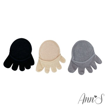 Ann’S 穆勒鞋專用附前掌軟墊吸汗五指襪半掌襪隱形襪-3色