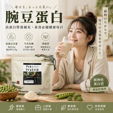 隔日配 腕豆蛋白 高蛋白 膳食纖維 大豆蛋白 純素植物蛋白 高蛋白 碗豆蛋白 大豆蛋白