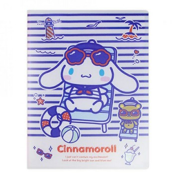 小禮堂 Sanrio 三麗鷗 大耳狗 雙開式資料本 20頁 (條紋海邊)