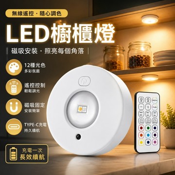 💡磁吸遙控 可定時 展示燈 櫥櫃燈 貓眼燈 櫃燈 公仔燈 充電 聚光燈 投射燈 裝飾燈 吸頂燈 打光燈 氣氛燈