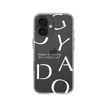 iPhone 16 Clear Case（相機按鈕） 透明 - 好日曆 GOODAY (星期安有限公司) - 大好日子(白字款)