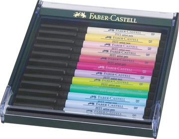 Faber_Castell PITT藝術筆12支入 粉色系 267420【APP滿額下單10%點數(單一帳號最高5000點)】1/31止