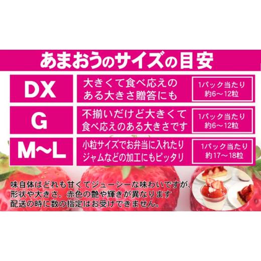 ふるさと納税 福岡県 朝倉市 いちご あまおう 2L以上 約1.04kg（260g×4パック）配送不可 北海道 東北 沖縄 離島