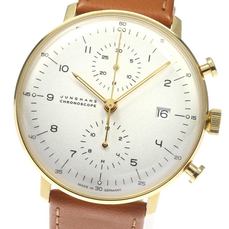 ユンハンス JUNGHANS 027/7800.04 マックスビル デイト 自動巻き メンズ 良品 箱・保証書付き_753259 |  LINEショッピング