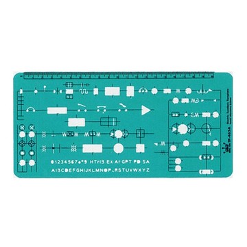 徠福 電氣符號定規 TP-465A / 片