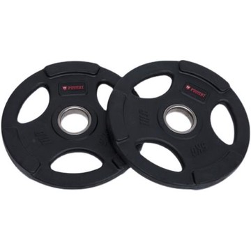 TTCZ天然包膠三孔手抓大孔杠鈴片 奧桿啞鈴負重訓練 健身房競技片