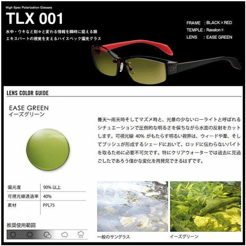 TLX 011 EG 新品未使用品 ダイワ偏光グラス(タレックスレンズ) TLX 024