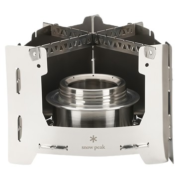 snow peak 雪諾必克 火焰爐  銀色  1組