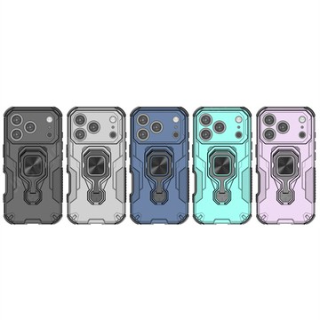 悟空指環殼支架殼 蘋果 iPhone17Air Pro Max 四角全包 軍工級防摔手機殼 保護套