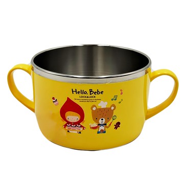 LocknLock 樂扣樂扣 不鏽鋼麵碗 YEL 18 180 x 124 x 74mm  黃色  1個