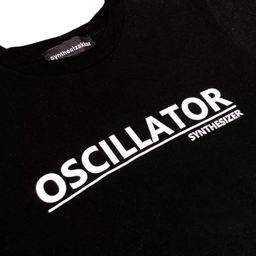 T恤 OSCILLATOR T-shirt 振盪器 合成器T恤・黑色