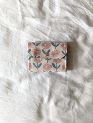 四層短夾錢包-樸公英花