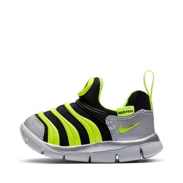 NIKE 運動鞋 童鞋 小童 兒童 毛毛蟲鞋 DYNAMO FREE Y2K TD 黑灰螢光黃 CI1186-081(2C5122)