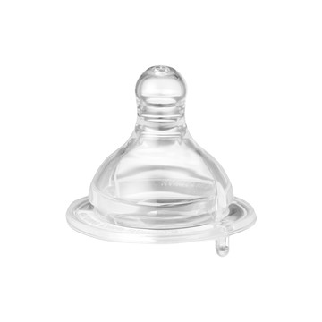 PiYOPiYO黃色小鴨媽咪乳感防脹氣寬口徑奶瓶用奶嘴自然彈性伸展親餵瓶餵轉換順暢食品級矽膠不含BPA  0歲以上  S  3入