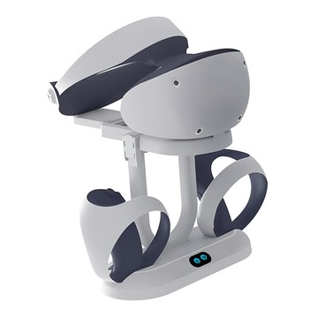 KjH PS VR2 多功能充電底座 + 頭戴裝置收納架，含Type-C充電線  單一商品  白色  1個