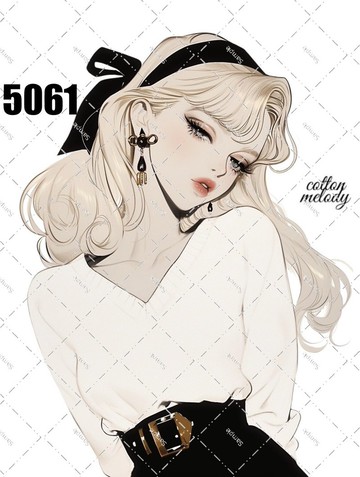 original sticker no.5061 人物貼紙 原創貼紙 原創人物貼紙 裝飾貼紙 cotton melody