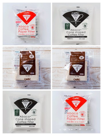 CAFEC 三洋 Abaca Abaca+ 麻纖維 Hario V60 對應 1-4人份 100入 手沖 咖啡 錐形濾紙