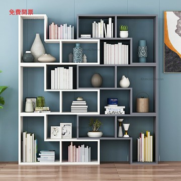 包郵簡約組合書架書櫃創意轉角書架臥室落地簡易置物架隔斷展示架Z1