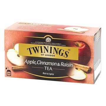 TWININGS 唐寧茶 異國香蘋茶 蘋果、肉桂、葡萄乾 富有異國風味  2g  25包  1盒