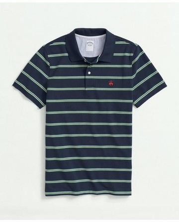 Brooks Brothers Men's Golden Fleece Mutli Striped Polo in Supima Cotton | Navy | Size XL