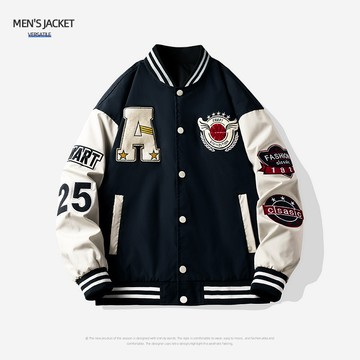 【HOT 本舖】男装棒球服夾克男春秋夏季潮牌寬鬆百搭衣服ins港風痞帥休閒情侶外