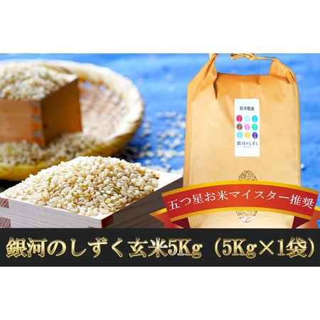 ふるさと納税 盛岡市産銀河のしずく玄米 5kg 岩手県盛岡市