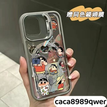 小新拍照無綫充電防摔殼 金屬鏡頭支架 磁吸手機殼 iPhone 16 15 14 13 12 11 Pro Max
