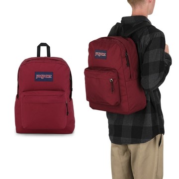 Jansport 後背包 Superbreak Plus 酒棕紅 15吋 減壓背帶 筆電包 雙肩包 背包 包包 JS0A4QUE04S