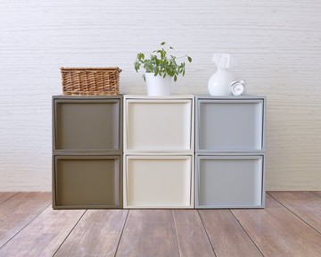 日本 RISU 北歐風堆疊抽屜櫃組 L(加大版) 四色可選